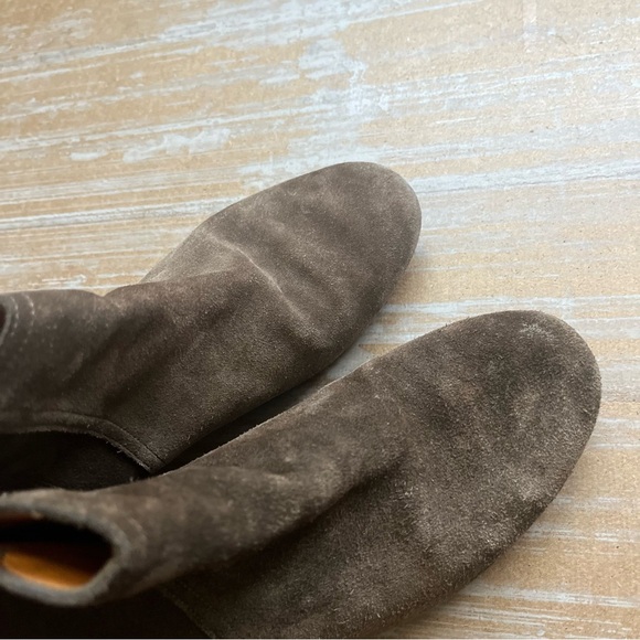 Isabel Marant Suede Ankle Boots Brown Boho Western Preppy Womens 7 - Picture 10 of 11